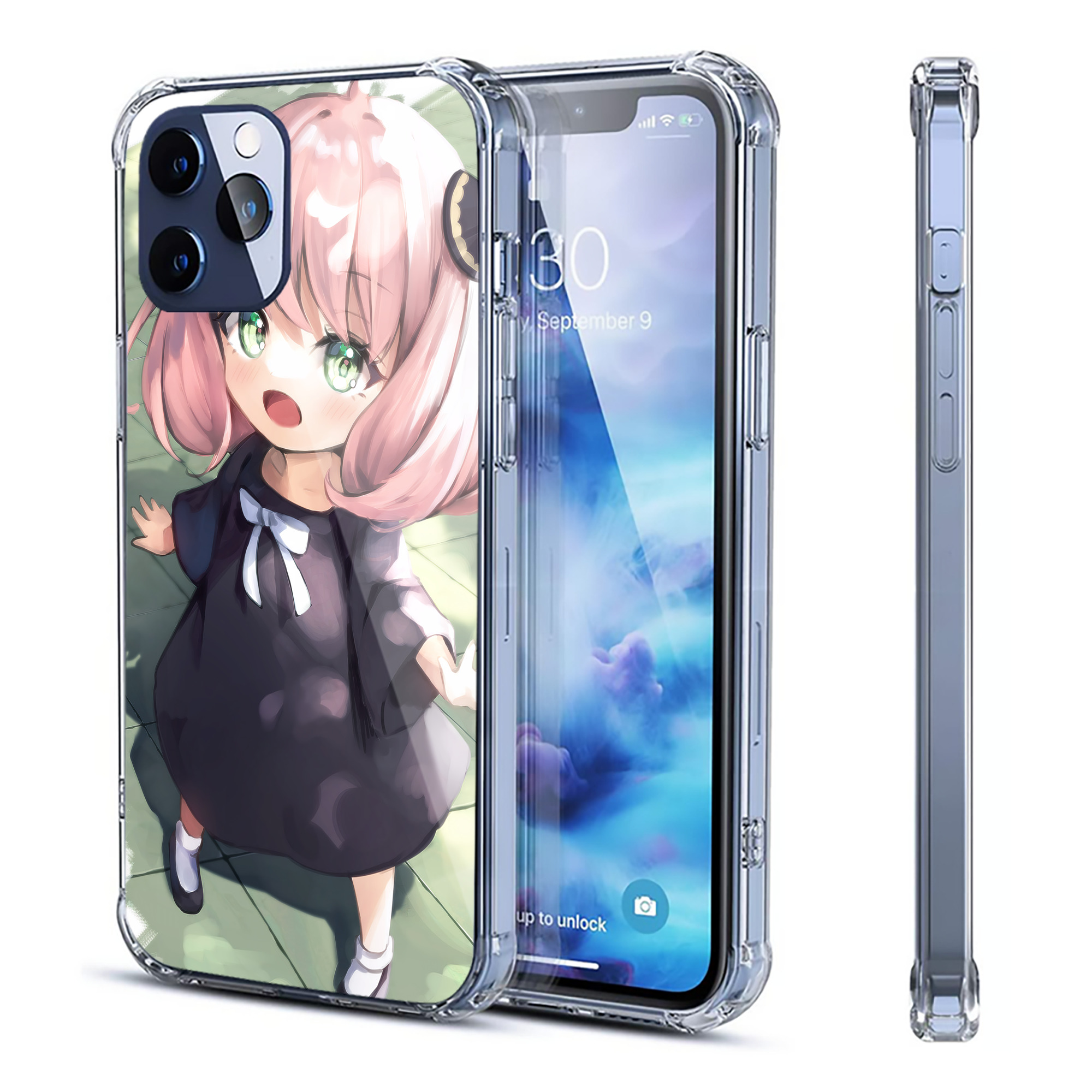 （画像用） SPY×FAMILY间谍家家酒 【iPhone 12シリーズ対応】透明スマホケース（クリアソフトケース）